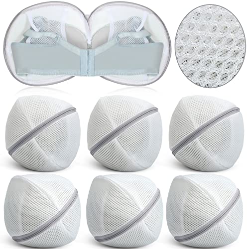 Shappy 6 Pcs Bra Washing Bag for Laundry Storage Women 7.87 Inch Gray - color: Gray, size: 7.87 Inch