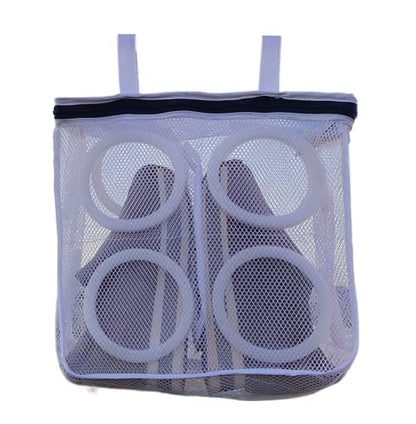 Portable Dryer Shoe Bag Trainers Sneakers Wash Bag for Men Wome Large Padded Mesh Shoes Protector in Washer - size: Square Large