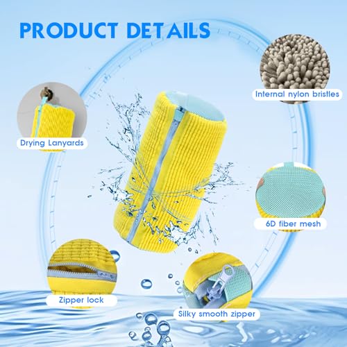 2 Pack XL Reusable Shoe Washing Bag for Washer Dryer Sneaker Laundry
