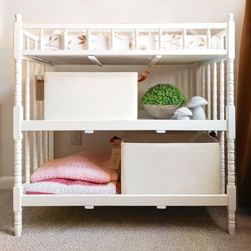 CHICVITA 30L Large Fabric Closet Baskets for Shelves, 4Pack, Beige - color: Beige 4-Pack, size: 16 ¾" L x 11" W x 9 ¾" H