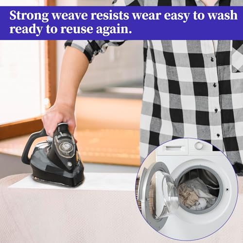 2 Pcs Pressing Cloth for Ironing, Silk Organza Mesh Cloth, Ironing Cloth, Fabric Press Clothing Sewing and Ironing Fabric Protector Press Tool, 12 x 16 Inch