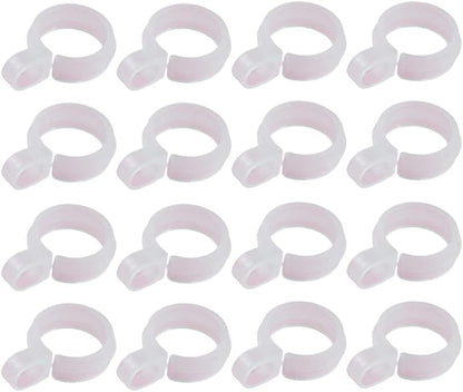 50 Pcs White Plastic Windproof Hanger Hooks Clothes Hanger Buckle Clip Laundry Hanging Hooks Closet Rod Hanging Tool for Drying Rack Suit Hangers Clothes Hangers