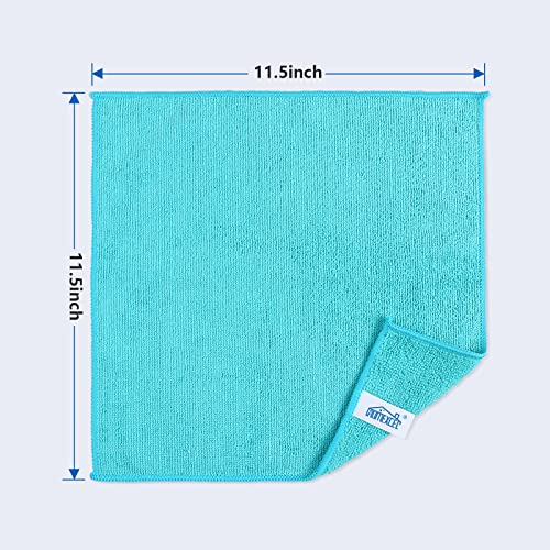 HOMEXCEL 50PK Microfiber Cleaning Cloth, Cleaning Rag for Home, 11.5x11.5in - color: Multicolor