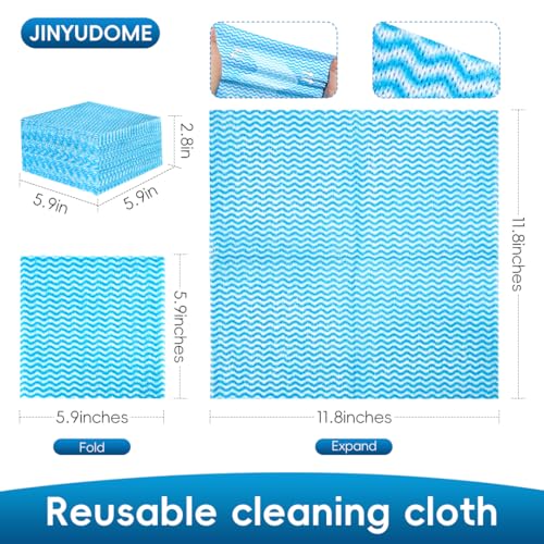 Disposable Dish Cloths,100Pcs, Reusable Kitchen Cleaning Cloths Dish Cloth 11.8X11.8 inch, Disposable Dish Towels for Kitchen, Household Cleaning Yellow