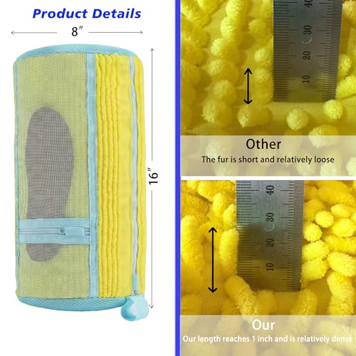 2Pack Shoe Washing Machine Bag, Reusable Laundry Shoe Bag, Suitable for Sports Shoes, Sneakers, and Slippers, Includes 2 Shoe Storage Dust Bags（Yellow) - color: Yellow