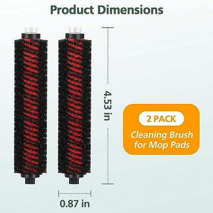 2 PCS High-Speed Cleaning Brush for Mop Pads for Roborock Vacuum Cleaner - size: S8 Pro Ultra and S7 MaxV Ultra Brush