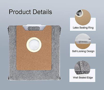 Replacement Parts Compatible with eufy Robovac Clean G35+ G40+ G40 Hybrid Accessory kits with 6-pack Dust Bag, 4 Side Brushes, 3 Filter, 1 Roller Brush, 1 Brush Guard