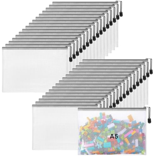 Jetec 32 Mesh Zipper Bags Bikini, Grey, 9 x 7 Inch, 32 Pcs - color: Grey, size: 9 x 7 Inch