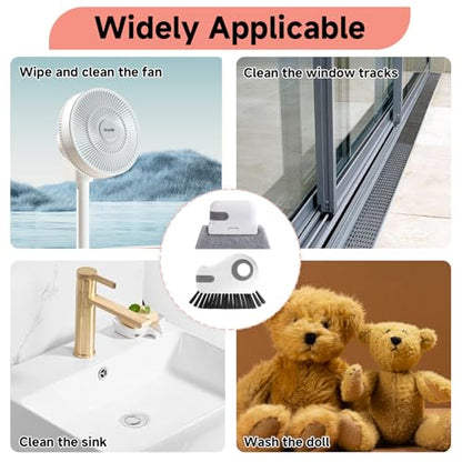 5 Pcs 2 in 1 Window Track Cleaner, Groove Cleaning Brush - color: 5 Pcs