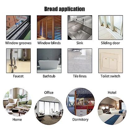 Window Groove Cleaning Tools Set,Small Multipurpose Track Brush with dustpan,Magic Gap Scouring Pad with 10 Replacement Sponge,Sliding Door Slot Cleaner Tools,Hand-held Family Sill Crevice Clean Scrub