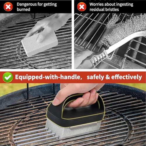 Griddle Cleaning Kit for Blackstone,Heavy-Duty Cleaning Stone Brick,5-Pack - color: Gray
