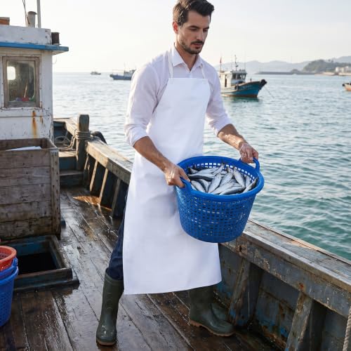 Nanxson Waterproof Apron Heavy Duty Industrial Work Apron - color: White