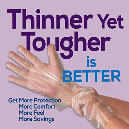 Protospheric Premium Disposable Stretch Cleaning Safety Gloves, Nitrile, Vinyl, Latex and Powder Free - size: Small (Box of 100)