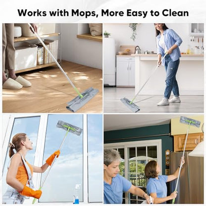 HOMEXCEL Glass Cleaning Cloths 6PK, Streak Free Towel for Windows, 14x16in - color: Grey, size: 14 x 16 Inch