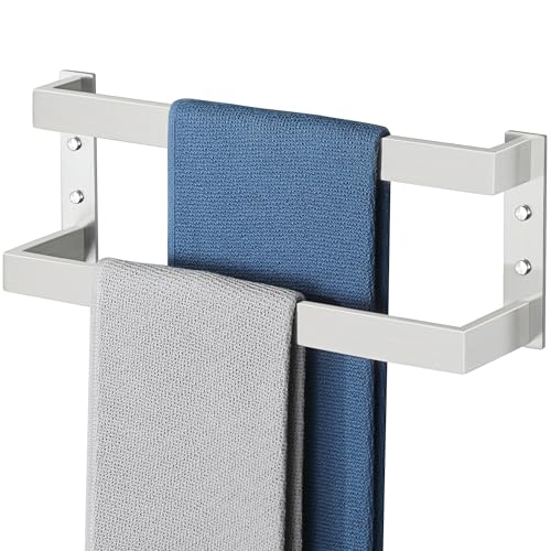 Alise Double Towel Bar, 16" Double Towel Racks for Bathroom, Brushed Nickel - color: Brushed Nickel, size: 16-inch