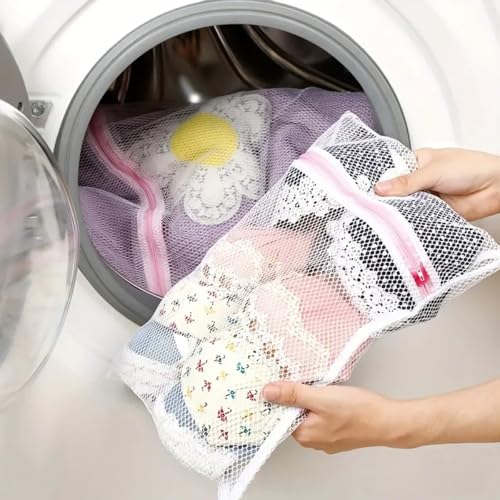 1pcs Mesh Laundry Bags for Delicates with Premium Zipper,Coarse Mesh Wash Bags,Travel Storage Organize Bag,Clothing Washing Bag for Laundry,Blouse, Bra,Hosiery, Stocking,Underwear, Lingerie 30×40cm