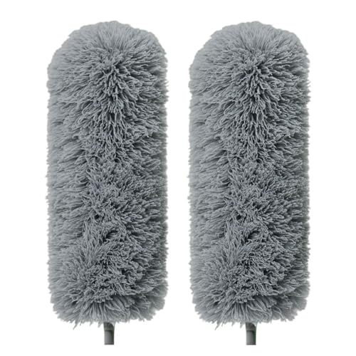 Gütewerk 2X Replacement Heads for Microfiber Feather Duster, Grey - color: Replacement Head - Grey, size: 2 replacement heads