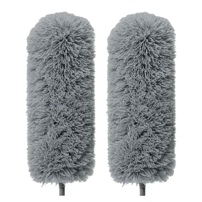 Gütewerk 2X Replacement Heads for Microfiber Feather Duster, Grey - color: Replacement Head - Grey, size: 2 replacement heads