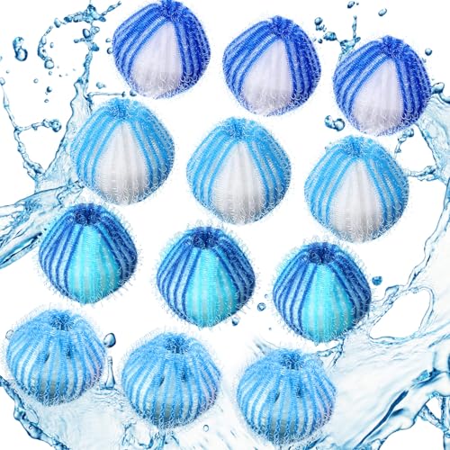 Blulu 12 Pieces Pet Hair Remover for Laundry, Blue Set - color: Blue Set