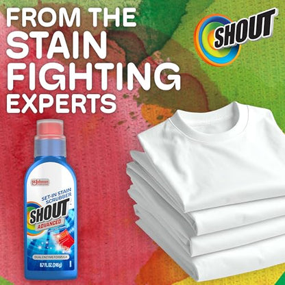 Shout Advanced Set-In Stain Scrubber Laundry Stain Remover, 8.7oz, (1-Pack)