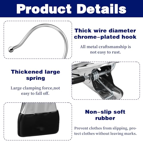 Kifmurase 200Pcs Boot Hangers Clips, Laundry Hooks, Clothes Pins, Closet Hanger Organizer Clamps, Socks Towel Clips, Heavy Duty Clothespins, Bulk Clothes Hangers for Closet Travel Pants Socks