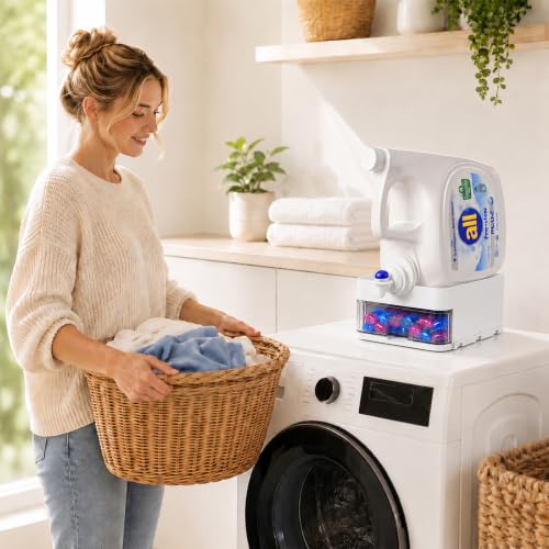 Laundry Detergent Holder, Countertop Liquid Laundry Detergent Dispenser