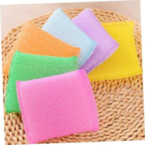 20pcs Non Scratch Kitchen Dish Scrubbers with Ultra Fine Sponges Scratch Scrub Pads for Pots Pans and Hard Surfaces Odorless for Household Cleaning Random Color