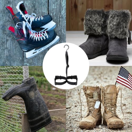 Honeydak 3 Pcs Wader Boot Hanger with Adjustable Belt and Swivel Hook