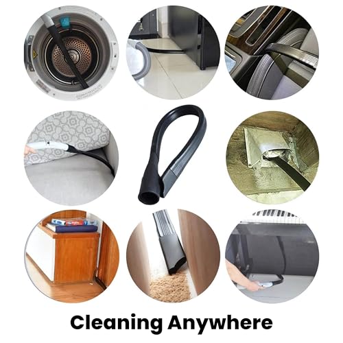 For Miele 35mm Vacuum Attachment Kit for Miele C1 C2 C3 Canister Vacuums – Horsehair Dusting Brush, Crevice Tool, Upholstery Tool, Flexible Hose Extension – Vacuum Cleaning Accessories for Home & Car