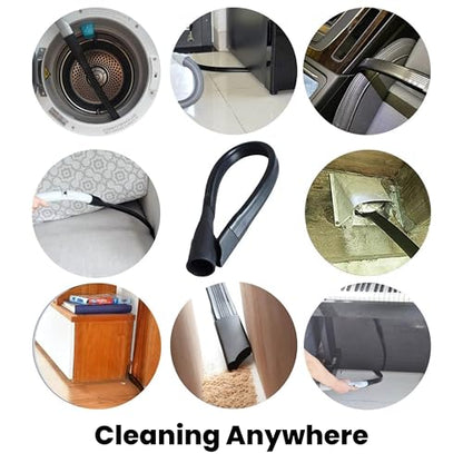 For Miele 35mm Vacuum Attachment Kit for Miele C1 C2 C3 Canister Vacuums – Horsehair Dusting Brush, Crevice Tool, Upholstery Tool, Flexible Hose Extension – Vacuum Cleaning Accessories for Home & Car