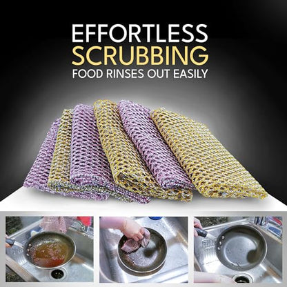 Non-Scratch Dish Scrubbers (3 Pcs) — Outlasts 7+ Sponges, Stays Odor-Free | Replace Smelly Kitchen Sponges | Non-Absorbent Mesh | Safe on Non-Stick, Cast Iron, Glass | Made in Korea Since 2012 - color: 2pcs Scourer (1pk of 2)