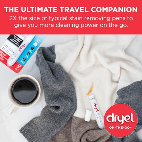 Dryel On-The-Go Stain Remover Pen for Delicate Laundry Care, 6-Pack