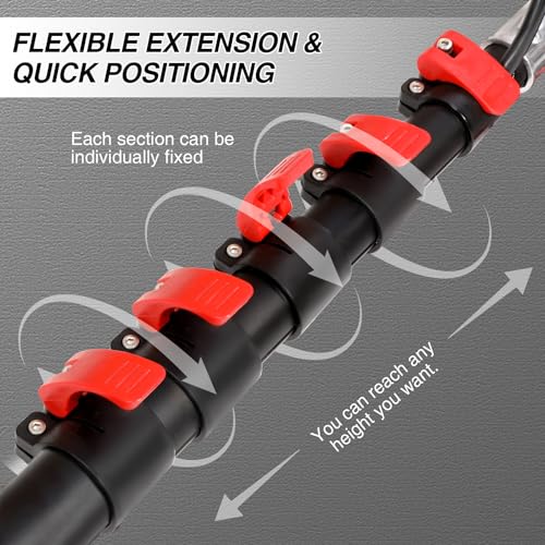 24FT Solar Panel Cleaning Brush with Telescopic Water Fed Pole