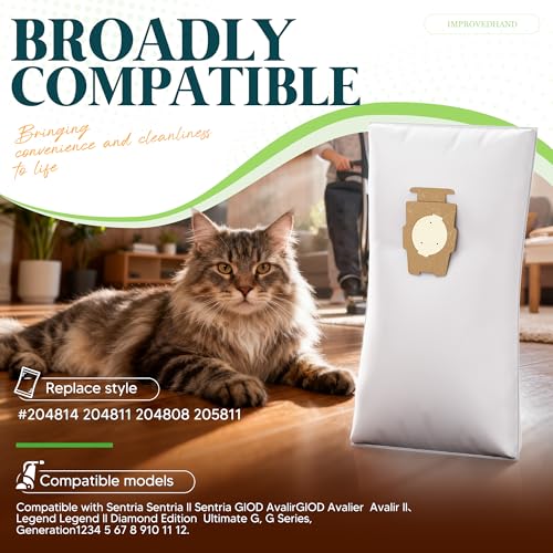 12 Pack Vacuum Bags [Model 204814] Fit for Kirby Sentria/Ultimate G Series - size: 12 PACK