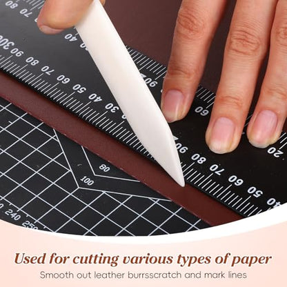 Fabric Clothing Scraper Cow Bone Material Thickened Clothes Stain Removal Tool Heavy Duty Pre-Treatment Cleaning Supplies for Laundry and Dry Cleaning Use