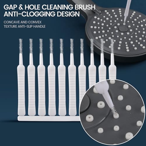 50 Pcs Shower Head Cleaning Brush, Shower Head Cleaner Tool Multifunctional Shower Head Cleaning Brushes for Household Bathroom - color: White,50pcs