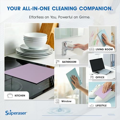 Magic Cleaning Pads, Melamine Foam Cloths, 7x8 in, 10 Pack - color: 7x8" Multicolor, size: 10-Pack