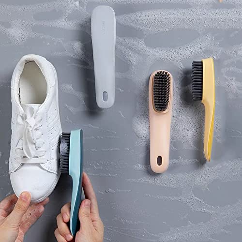 Laundry Scrub Brush 2 Pack Soft Bristle Brush Cleaning Brush for Stains - color: Gray