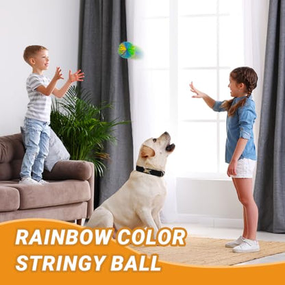20 Pcs Stringy Balls,Soft Sensory Balls