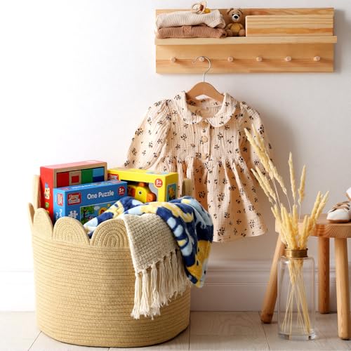 LemonRoad Round Woven Basket Brown, 16" L X 16" W X 14" H - color: Brown, size: 16" L X 16" W X 14" H