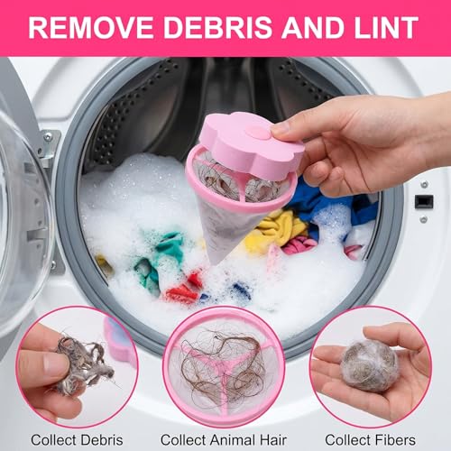 4-Pack Washing Machine Filter Bag, Pet Hair Remover for Laundry