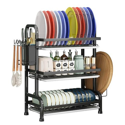 Dish Drying Rack,Dish Racks Drainer,Keep Kitchen Sink Shlef Organized