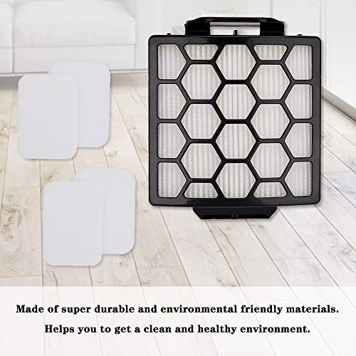 1 HEPA Filter & 2 Set of Foam Filters for Shark Navigator NV150 NV251 NV255 & Zero-M ZU62 ZU62C ZU60 Upright Shark Vacuum Filter Replacement Part 1238FT60 1239FT60 - size: 1 HEPA Filter + 2 Set of Foam Filters