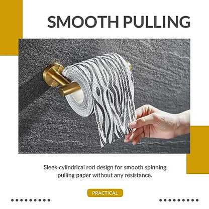 APLusee Toilet Paper Holder, Brushed Dark Gold, 304 Stainless Steel - color: Brushed Dark Gold