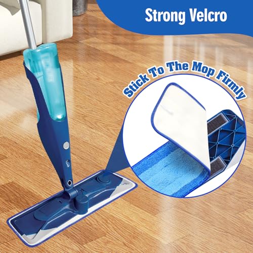 4 Pack Microfiber Cleaning Pads Compatible with Bona Mops, Safe for Hardwood and Hard-Surface Floors, Washable, Reusable - size: 4 Count (Pack of 1)