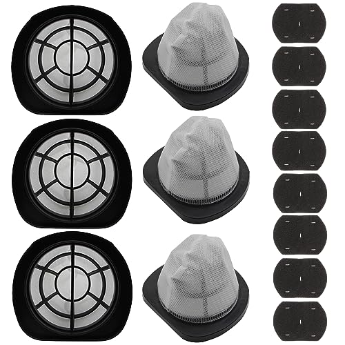 6 Pack 2037423 Filter Compatible with Bissell 3-in-1 Lightweight Stick Vac 38B1, 38B1L, 1059 Series, Compare to Part# 2037423 & 2037424 (6 Pack Vacuum Filter & 8 Pack Foam Filter) - size: 6 Filters with 8 Foam Filters