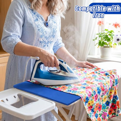 UNIFAMILY 2pack Heat Press Mat 15x15IN, Silicone Heat Press Pad, Blue Washable Double-Sided Heat Mat for Heating Press for Vinyl HTV Transfer, T-Shirt Iron, Heat Press Mats - color: Blue