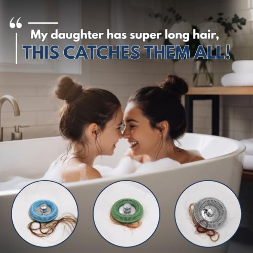 TUB RING The Ultimate Tub Drain Protector Hair Catcher/Strainer/Snare, Regular - Purple - color: Purple