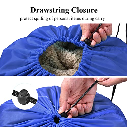 OTraki 28x45 inch Extra Large Laundry Bag 2 Pack Drawstring Laundry Hamper Bag Heavy Duty Dirty Clothes Bag Washable Organizer Storage for Camp Drying Do Not Exceed 176℉ Blue - size: 28x45 inch