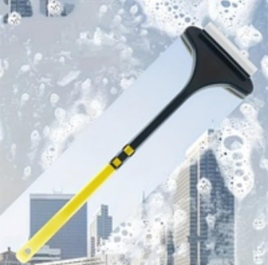 Window Cleaning Brush Screens and Glass Wet and Dry 2 in 1 Versatile Tool Yellow-Green - color: Yellow-green